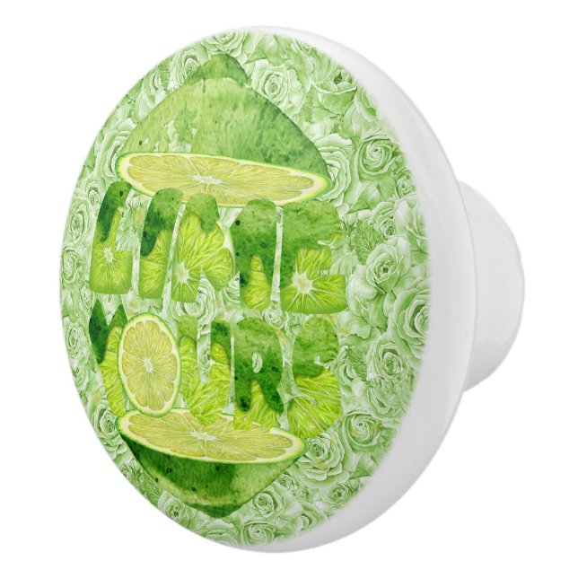 Lime Yours Ceramic Knob Large (Right)