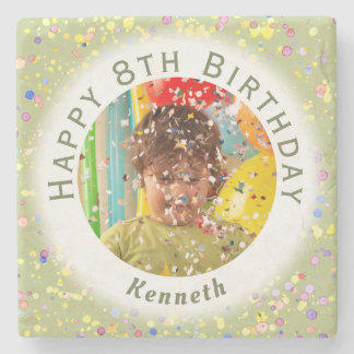 Limecream Personalised Kids' Birthday Custom Photo Stone Coaster
