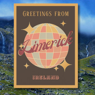 Limerick City Ireland Retro Vintage Postcard