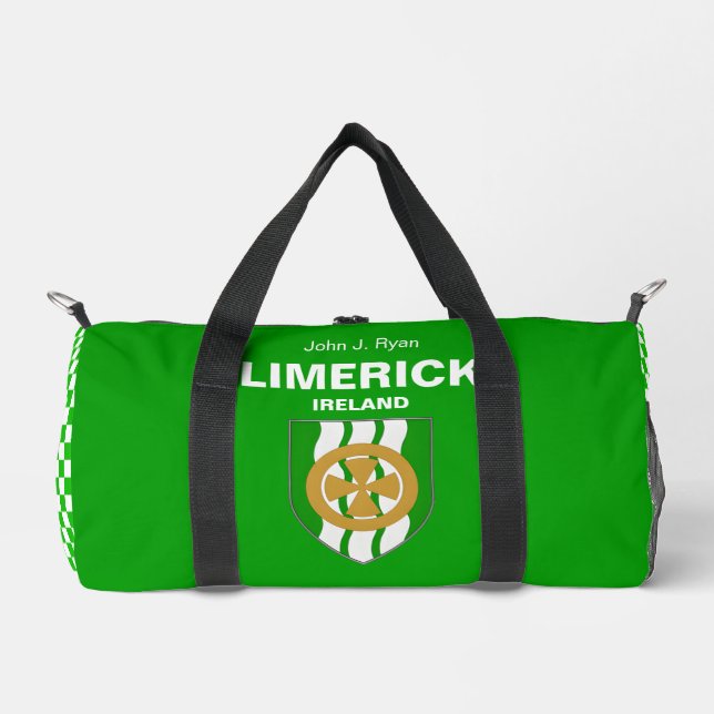 Limerick Ireland - Irish Personalised Duffle Bag (Front)