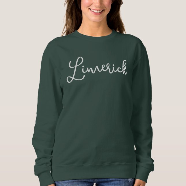 Limerick Script City Women’s Sweatshirt (Front)