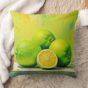 Limes' Bright Summer Pop Design Cushion