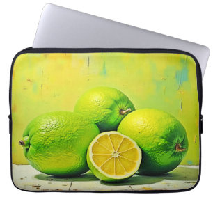 Limes' Bright Summer Pop Design Laptop Sleeve