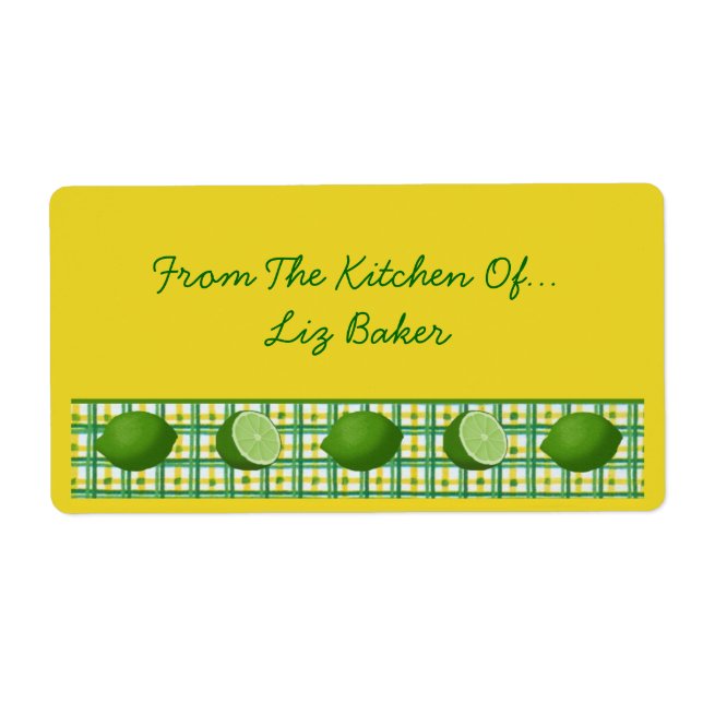 Limes From The Kitchen Of Label (Front)