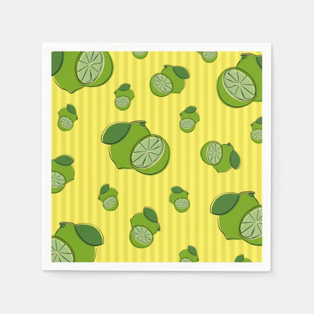 Limes Illustration Napkin (Front)