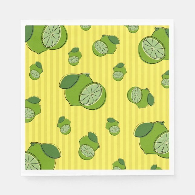 Limes Illustration Napkin (Front)