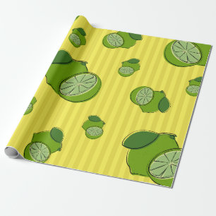 Limes Illustration Wrapping Paper