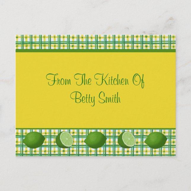 Limes Recipe Card (Front)