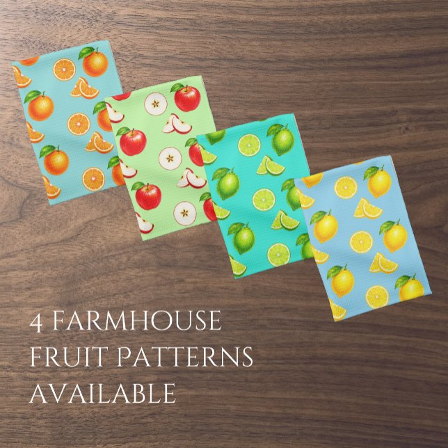 Limes with a Turquoise Background Tea Towel (Creator Uploaded)