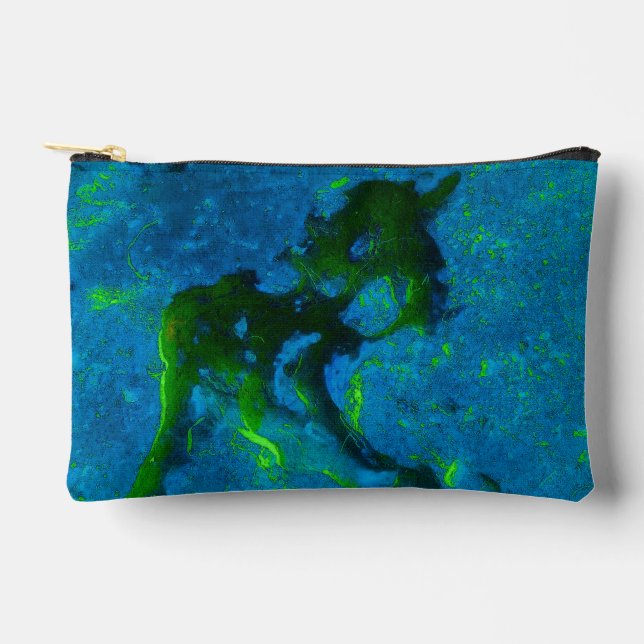 Limestone Abstract in Greens and Aqua Blues Bag (Front)