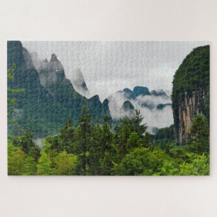 Limestone Hills   Yangshuo, Guangxi, China Jigsaw Puzzle