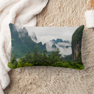 Limestone Hills Yangshuo, Guangxi, China Lumbar Cushion
