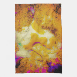 Limestone in Mustard Tea Towel