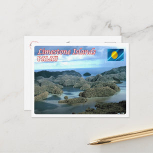 Limestone Island - Palau - Postcard