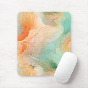 Limestone seamless pattern terracotta mouse mat