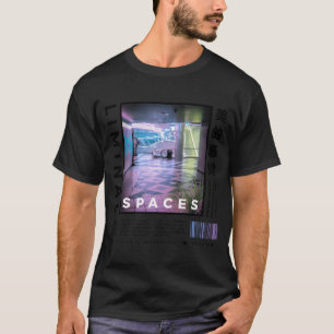 Liminal Spaces Retro 80s 90s Backrooms Vaporwave v T-Shirt