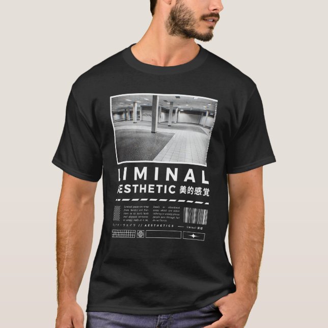 Liminal Spaces Retro Internet 80s & 90s Backrooms  T-Shirt (Front)