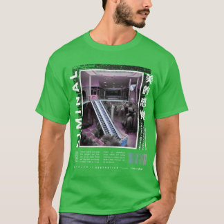 Liminal Spaces Vaporwave Aesthetic Kawaii Pastel g T-Shirt