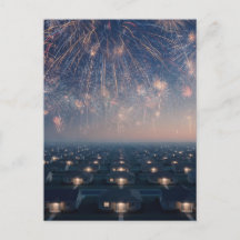 Liminal Suburban Fireworks Night