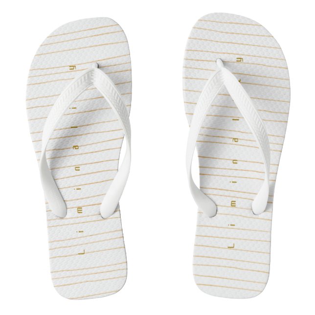  Liminality Flip Flops by Poet Adiela Akoo  (Footbed)