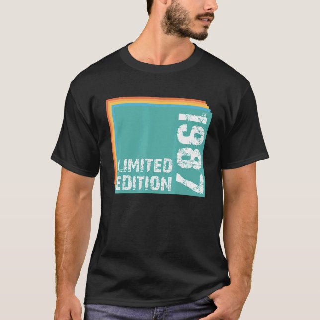 Limit Edition 1987 Birthday T-Shirt (Front)