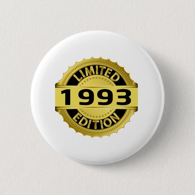 Limited 1993 Edition 6 Cm Round Badge (Front)