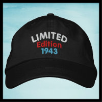 Limited Edition 1943 or Year, Black, vintage retro