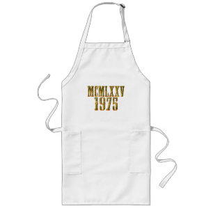 Limited Edition 1975 Birthday 50 year Long Apron