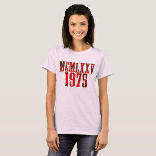 Limited Edition 1975 Birthday 50 year T-Shirt