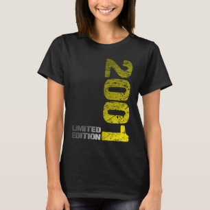 Limited Edition 2001 22th Birthday born 2001 T-Shirt