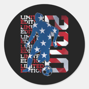 Limited Edition 2010 16 Years Soccer 16th Birthday Classic Round Sticker