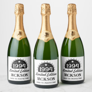 Limited Edition 30th Birthday  Sparkling Wine Label