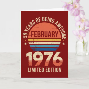 Limited Edition 50 Years Awesome 1976 Card