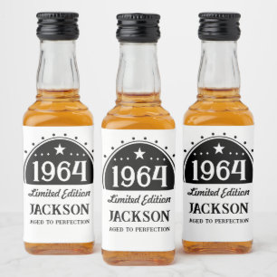 Limited Edition 60th Birthday  Liquor Bottle Label