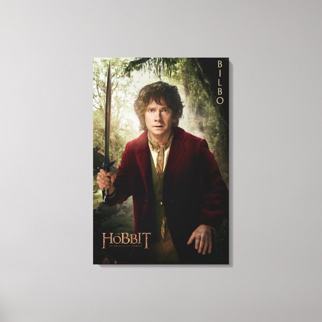 Limited Edition Artwork: BILBO BAGGINS™ Canvas Print (Front)
