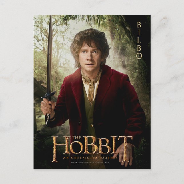 Limited Edition Artwork: BILBO BAGGINS™ Postcard (Front)