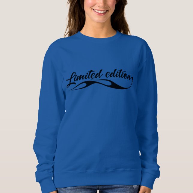 Limited Edition Brush Script Typography Sweatshirt (Front)