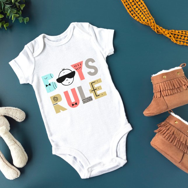 LIMITED EDITION | Cool Kid | Boy Rules Baby Bodysuit (Creator Uploaded)