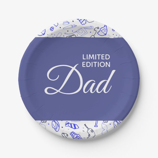 LIMITED EDITION DAD Father's Day Paper Plate (Front)