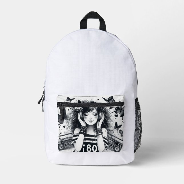 Limited Edition Girl Printed Backpack (Front)