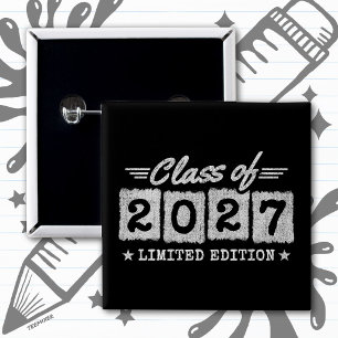 Limited Edition Graduation Senior Class of 2027 15 Cm Square Badge