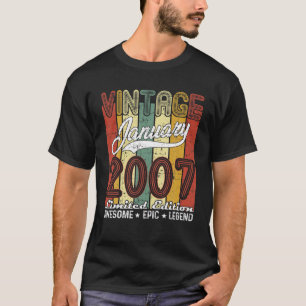 Limited Edition January 2007 15Th Birthday Vintage T-Shirt