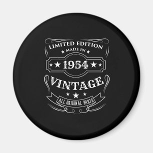 Limited Edition Made In 1954 Vintage Birthday Gift Magnet