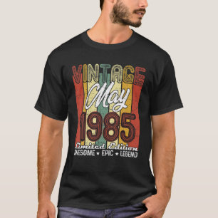Limited Edition May 1985 36Th Birthday Vintage T-Shirt