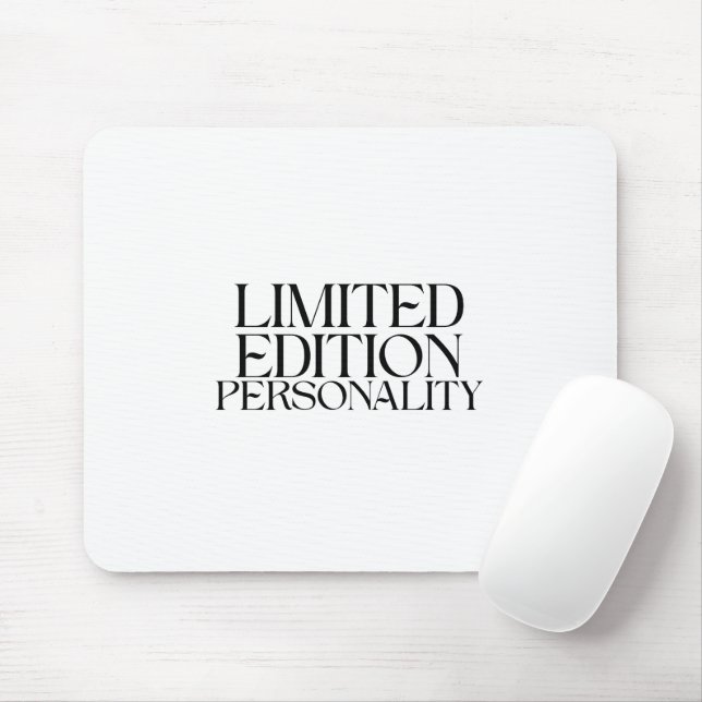 Limited Edition Personality Minimalist Typography Mouse Mat (With Mouse)