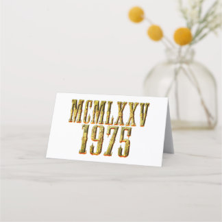 Limited Edition Retro Birthday 50 year Place Card