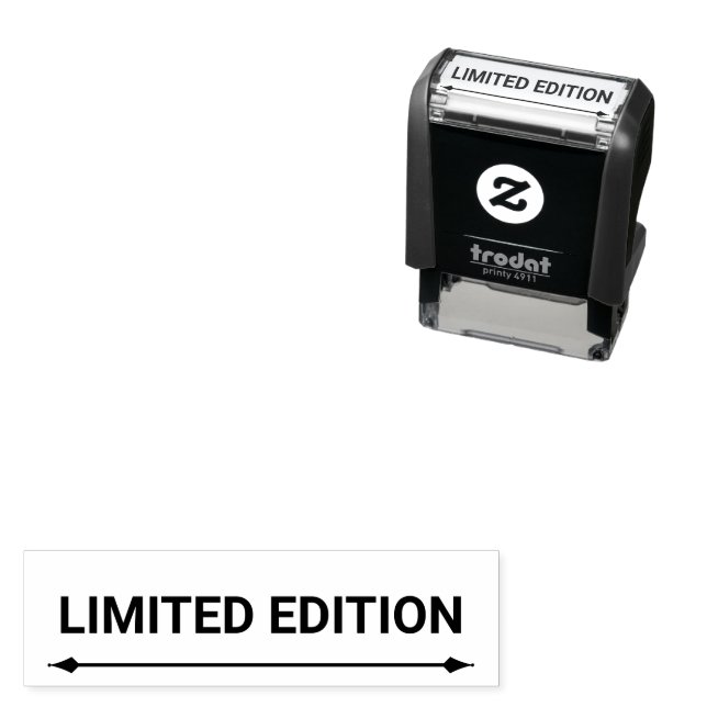 Limited Edition Text Template Self-inking Stamp (In Situ)