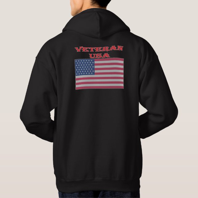 Limited Edition Veteran USA - SELLING OUT FAST!!  Hoodie (Back)