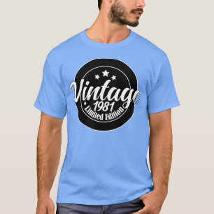Limited Edition Vintage 1981 birthday 42th Birthda T-Shirt
