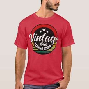 Limited Edition Vintage 1986 birthday 37th Birthda T-Shirt